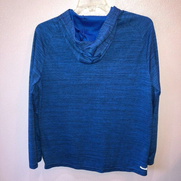 Russell Large Blue Training Fit Dry Power 360 Long Sleeve Hoodie Sweatshirt L - Picture 5 of 8